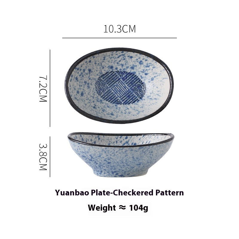 Ceramic Japanese Sauce Dipping Seasoning Dish Creative Household Restaurant Supplies - Walfos® Kitchenware