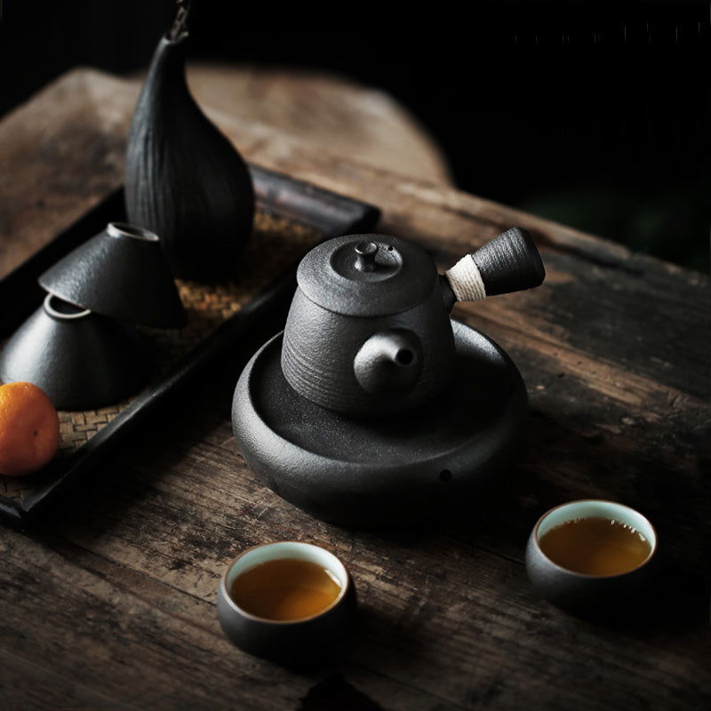 Ceramic Japanese Teapot Kung Fu Tea Set Handmade Single Pot - Walfos® Kitchenware