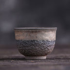 Ceramic Kung Fu Tea Cup Japanese Stoneware Tea Cup Handmade Retro Ceramic Tea Cup Tea Bowl Master Cup Single Cup - Walfos® Kitchenware