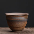 Ceramic Kung Fu Tea Cup Japanese Stoneware Tea Cup Handmade Retro Ceramic Tea Cup Tea Bowl Master Cup Single Cup - Walfos® Kitchenware