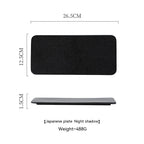 Ceramic Rectangular Plate Dish Japanese Sushi Barbecue Plate Restaurant - Walfos® Kitchenware