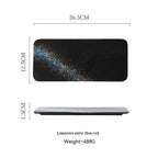 Ceramic Rectangular Plate Dish Japanese Sushi Barbecue Plate Restaurant - Walfos® Kitchenware