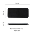 Ceramic Rectangular Plate Dish Japanese Sushi Barbecue Plate Restaurant - Walfos® Kitchenware