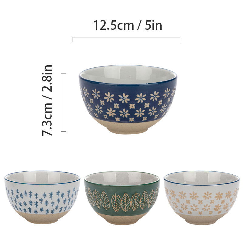 Ceramic Rice Bowl Eating Japanese Retro - Walfos® Kitchenware
