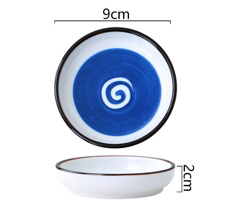 Ceramic Small Dish, Creative Seasoning Dish, Vinegar Dish, Soy Sauce Dish, Household Flavor Dish, Dipping Sauce Small Dish - Walfos® Kitchenware