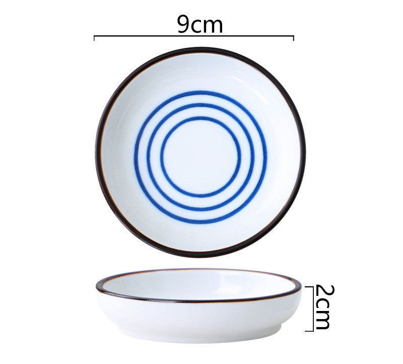 Ceramic Small Dish, Creative Seasoning Dish, Vinegar Dish, Soy Sauce Dish, Household Flavor Dish, Dipping Sauce Small Dish - Walfos® Kitchenware