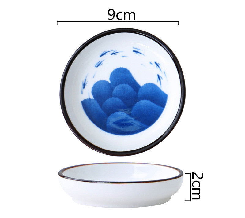Ceramic Small Dish, Creative Seasoning Dish, Vinegar Dish, Soy Sauce Dish, Household Flavor Dish, Dipping Sauce Small Dish - Walfos® Kitchenware