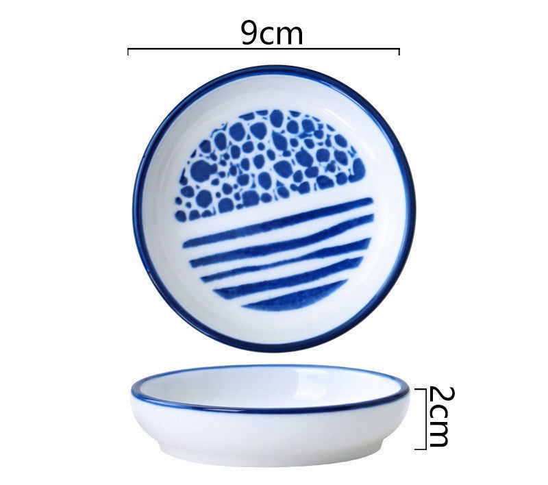 Ceramic Small Dish, Creative Seasoning Dish, Vinegar Dish, Soy Sauce Dish, Household Flavor Dish, Dipping Sauce Small Dish - Walfos® Kitchenware