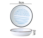 Ceramic Small Dish, Creative Seasoning Dish, Vinegar Dish, Soy Sauce Dish, Household Flavor Dish, Dipping Sauce Small Dish - Walfos® Kitchenware