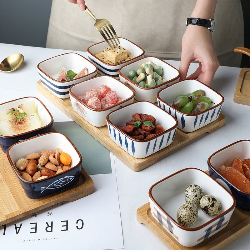 Ceramic Snack Plate Dipping Sauce Dish - Walfos® Kitchenware