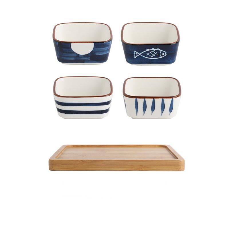 Ceramic Snack Plate Dipping Sauce Dish - Walfos® Kitchenware