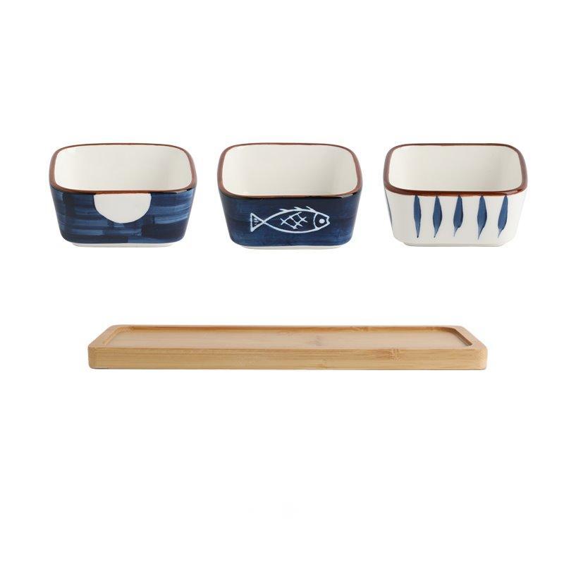 Ceramic Snack Plate Dipping Sauce Dish - Walfos® Kitchenware