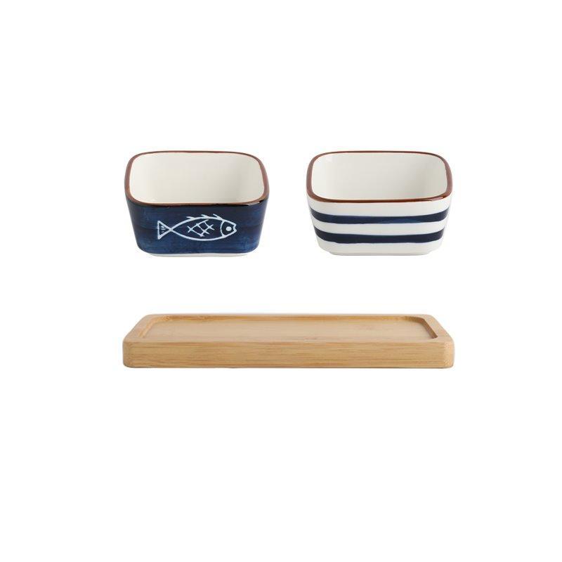 Ceramic Snack Plate Dipping Sauce Dish - Walfos® Kitchenware