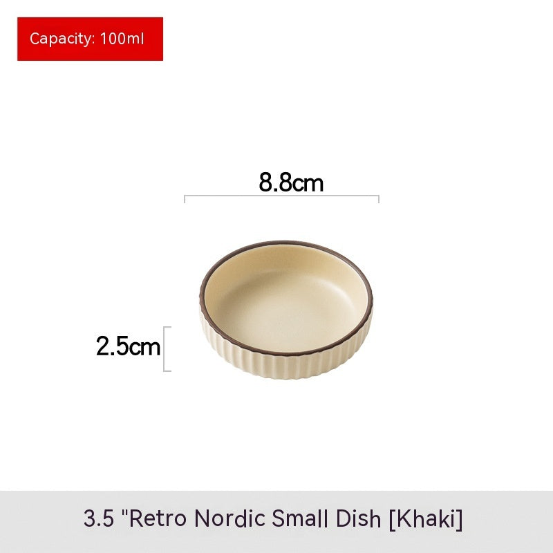 Ceramic Snack Plate Sauce Dipping Cold Dish Seasoning Dish - Walfos® Kitchenware