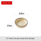 Ceramic Snack Plate Sauce Dipping Cold Dish Seasoning Dish - Walfos® Kitchenware