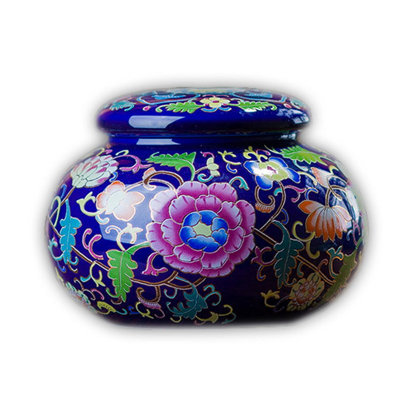 Ceramic Tea Caddy Small Mini Enamel Tea Pot - Walfos® Kitchenware