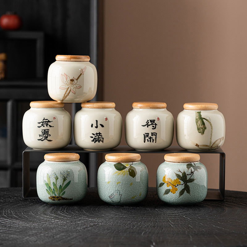 Chinese Calligraphy Tea Pot Ceramic Mini - Walfos® Kitchenware