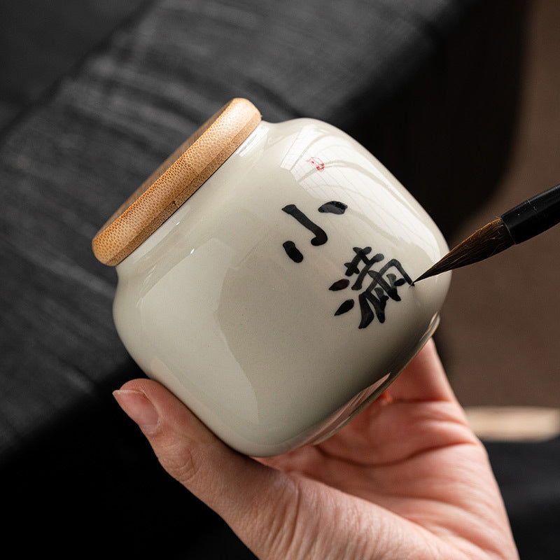 Chinese Calligraphy Tea Pot Ceramic Mini - Walfos® Kitchenware