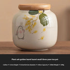 Chinese Calligraphy Tea Pot Ceramic Mini - Walfos® Kitchenware