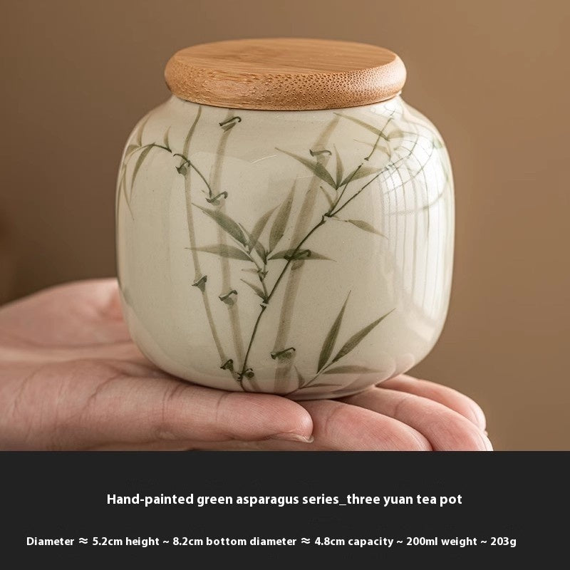 Chinese Calligraphy Tea Pot Ceramic Mini - Walfos® Kitchenware