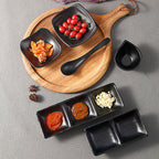 Commercial Melamine Black Sauce Dish - Walfos® Kitchenware
