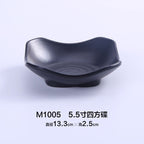 Commercial Melamine Black Sauce Dish - Walfos® Kitchenware