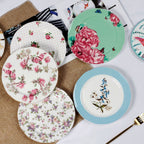 Creative Bone China Plate Household Ceramic Flat Plate - Walfos® Kitchenware