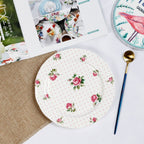 Creative Bone China Plate Household Ceramic Flat Plate - Walfos® Kitchenware