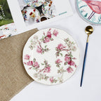 Creative Bone China Plate Household Ceramic Flat Plate - Walfos® Kitchenware