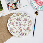 Creative Bone China Plate Household Ceramic Flat Plate - Walfos® Kitchenware