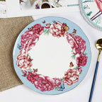 Creative Bone China Plate Household Ceramic Flat Plate - Walfos® Kitchenware