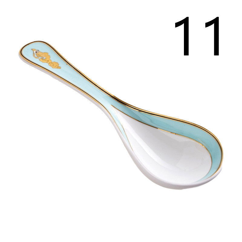 Creative Dishes And Dishes Set Household Chinese Bone China Tableware Set - Walfos® Kitchenware