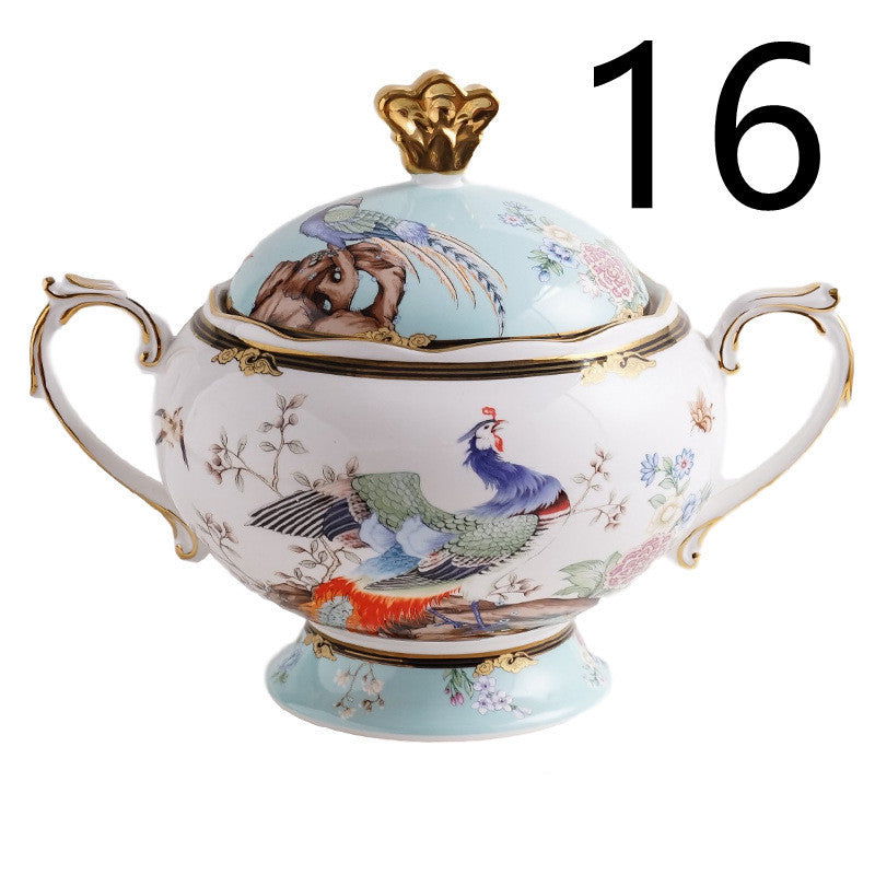 Creative Dishes And Dishes Set Household Chinese Bone China Tableware Set - Walfos® Kitchenware