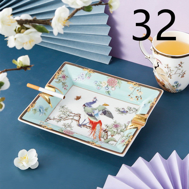 Creative Dishes And Dishes Set Household Chinese Bone China Tableware Set - Walfos® Kitchenware