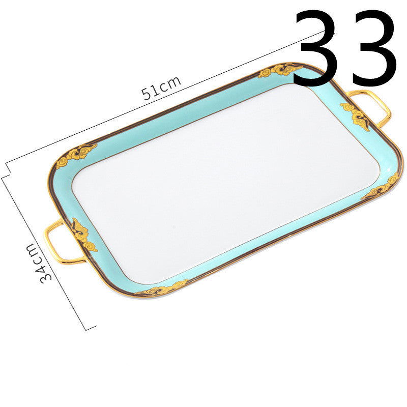 Creative Dishes And Dishes Set Household Chinese Bone China Tableware Set - Walfos® Kitchenware