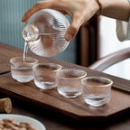 Creative Glass Vertical Grain Sake Wine Set - Walfos® Kitchenware