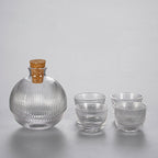 Creative Glass Vertical Grain Sake Wine Set - Walfos® Kitchenware