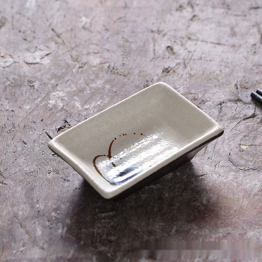Creative Japanese Rectangular Kitchen Ceramic Sauce Dish - Walfos® Kitchenware