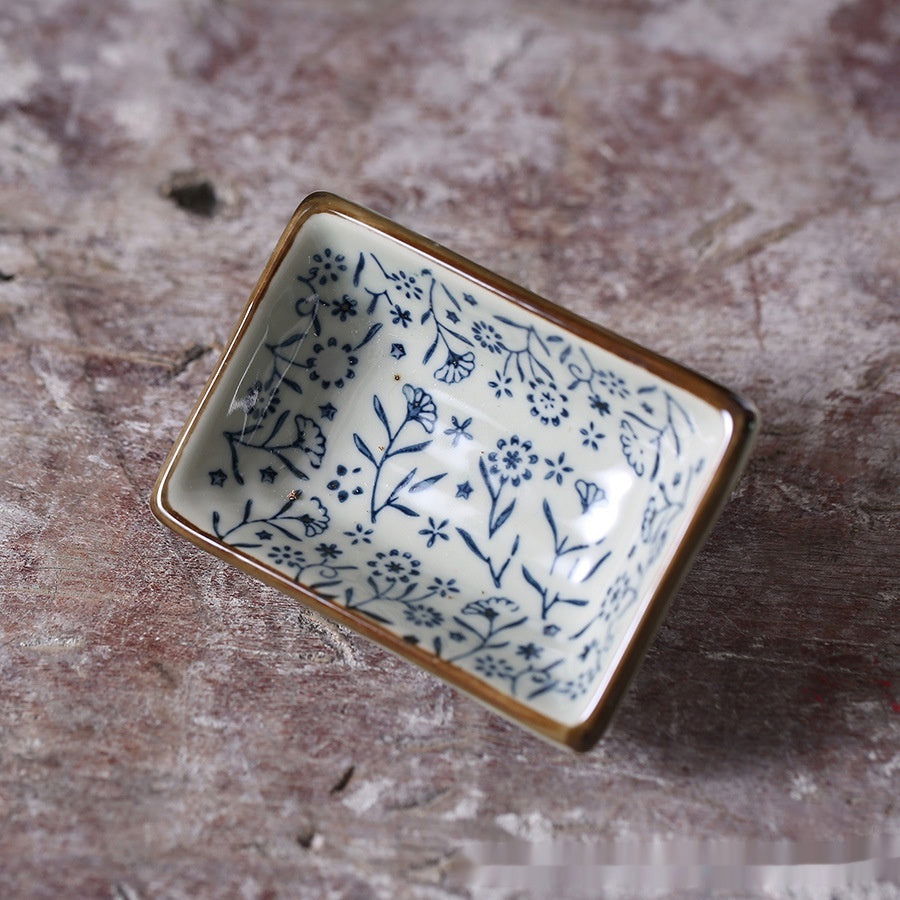 Creative Japanese Rectangular Kitchen Ceramic Sauce Dish - Walfos® Kitchenware