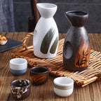 Creative Japanese Style Ceramic Wine Pot Tray Set - Walfos® Kitchenware