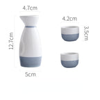 Creative Japanese Style Ceramic Wine Pot Tray Set - Walfos® Kitchenware