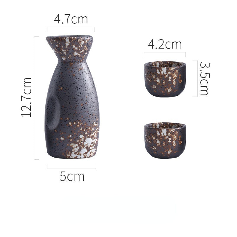 Creative Japanese Style Ceramic Wine Pot Tray Set - Walfos® Kitchenware