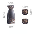 Creative Japanese Style Ceramic Wine Pot Tray Set - Walfos® Kitchenware