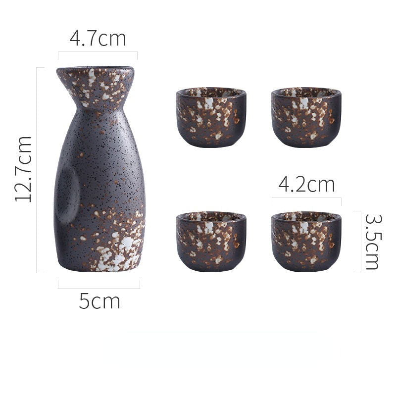 Creative Japanese Style Ceramic Wine Pot Tray Set - Walfos® Kitchenware