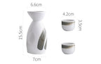 Creative Japanese Style Ceramic Wine Pot Tray Set - Walfos® Kitchenware
