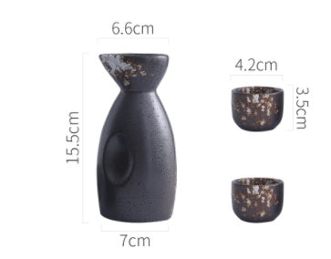 Creative Japanese Style Ceramic Wine Pot Tray Set - Walfos® Kitchenware