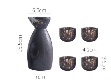 Creative Japanese Style Ceramic Wine Pot Tray Set - Walfos® Kitchenware