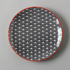 Creative Japanese ceramic plate large flat plate - Walfos® Kitchenware