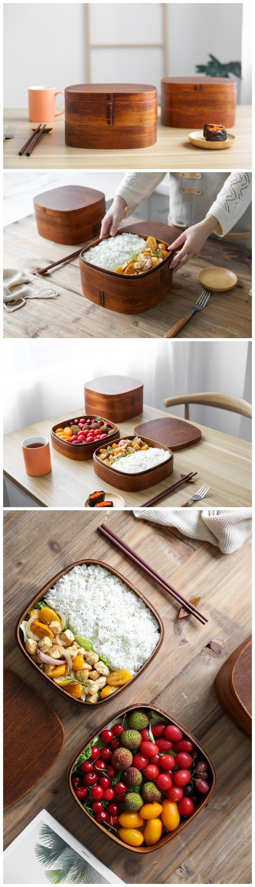 Creative Multi-layer Japanese-style Compartment Bento Box - Walfos® Kitchenware