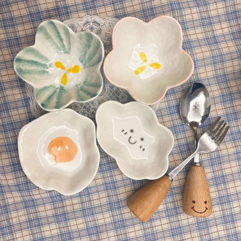 Cute Japanese-style Ceramic Seasoning Dish With Soy Sauce - Walfos® Kitchenware